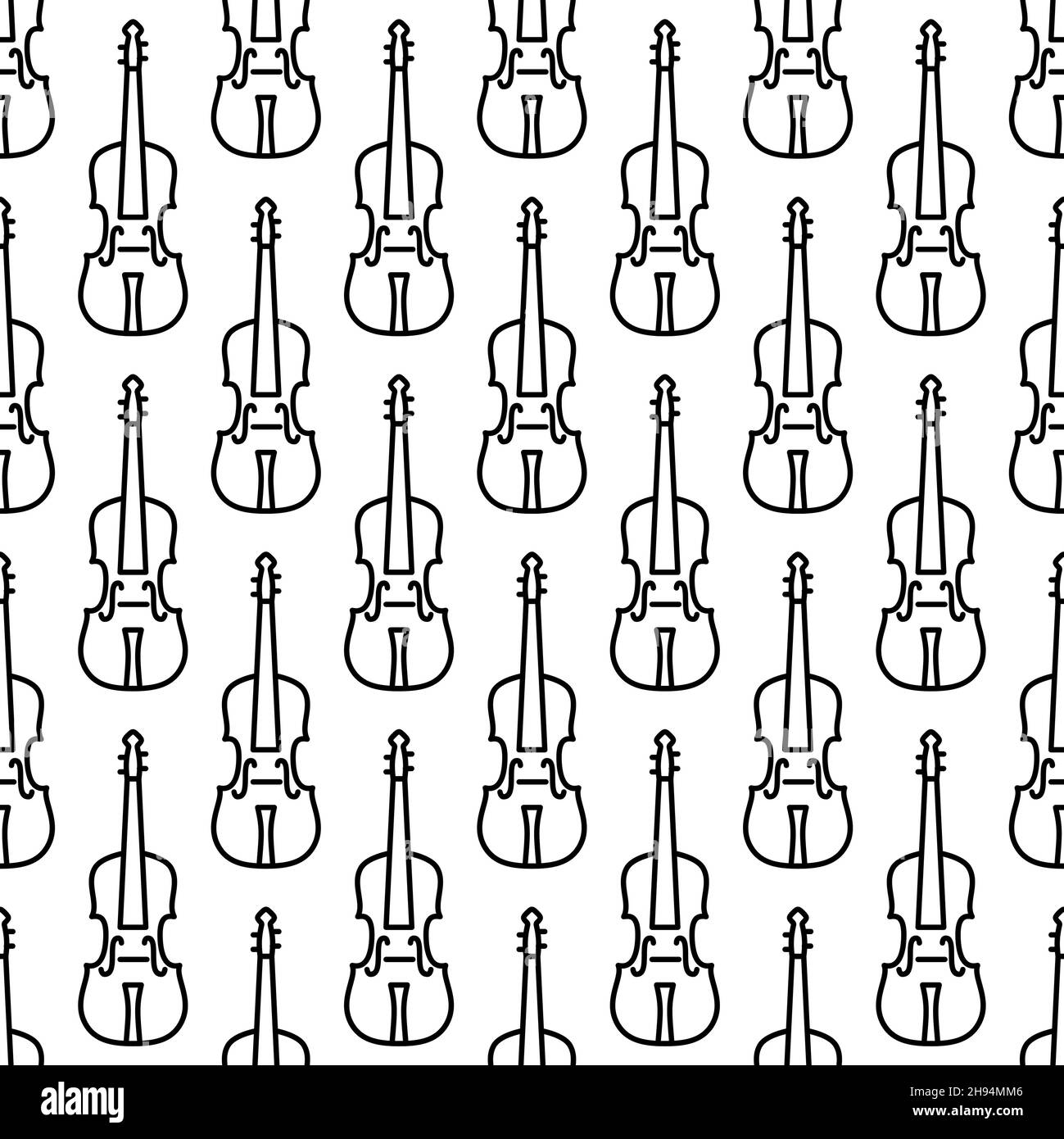 Seamless vector pattern with music notes. esp Stock Vector