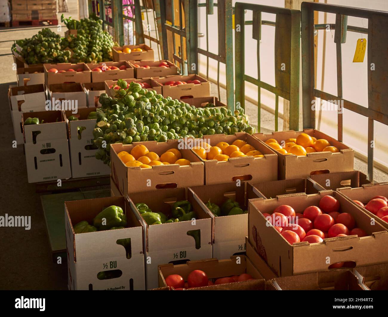 Fresh proudce for sale at the Leola Produce Auction in Amish Country