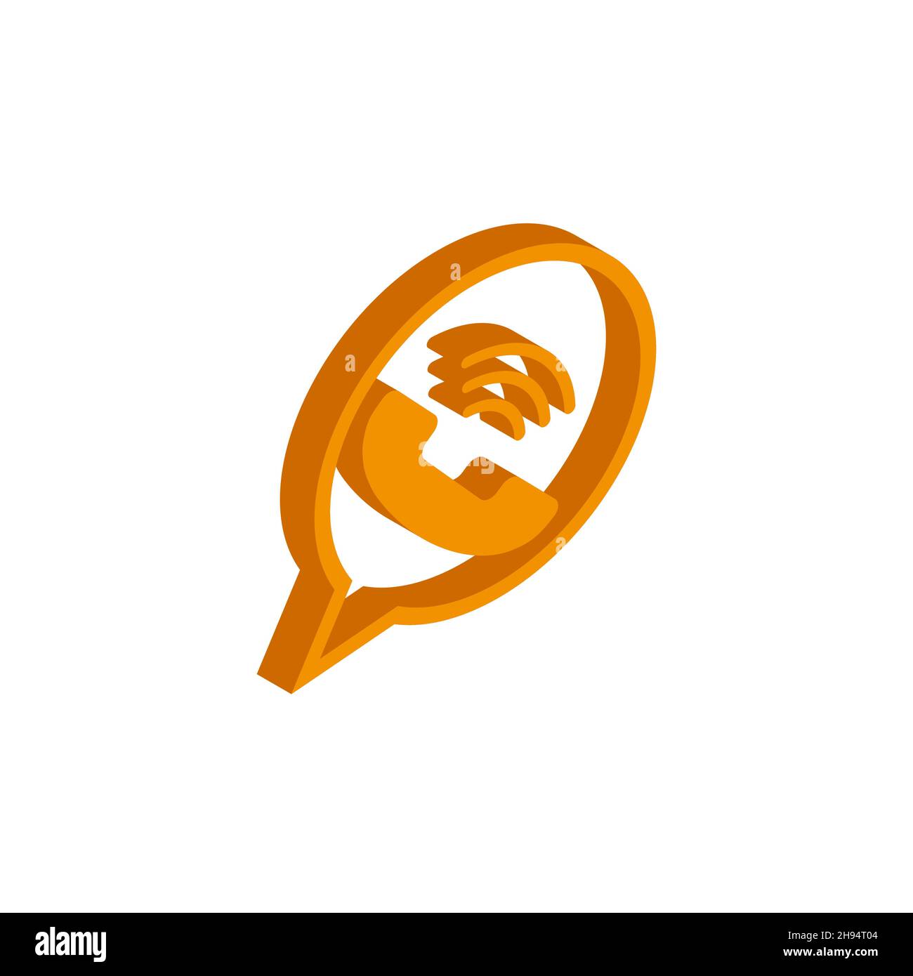 Vector isometric telephone icon on a white background EPS Stock Vector ...