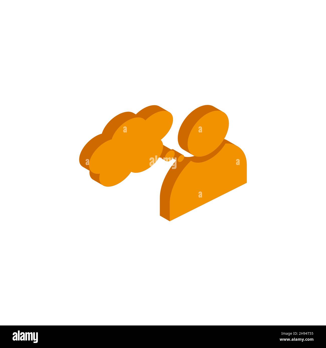 Vector isometric user icon on a white background. EPS Stock Vector ...