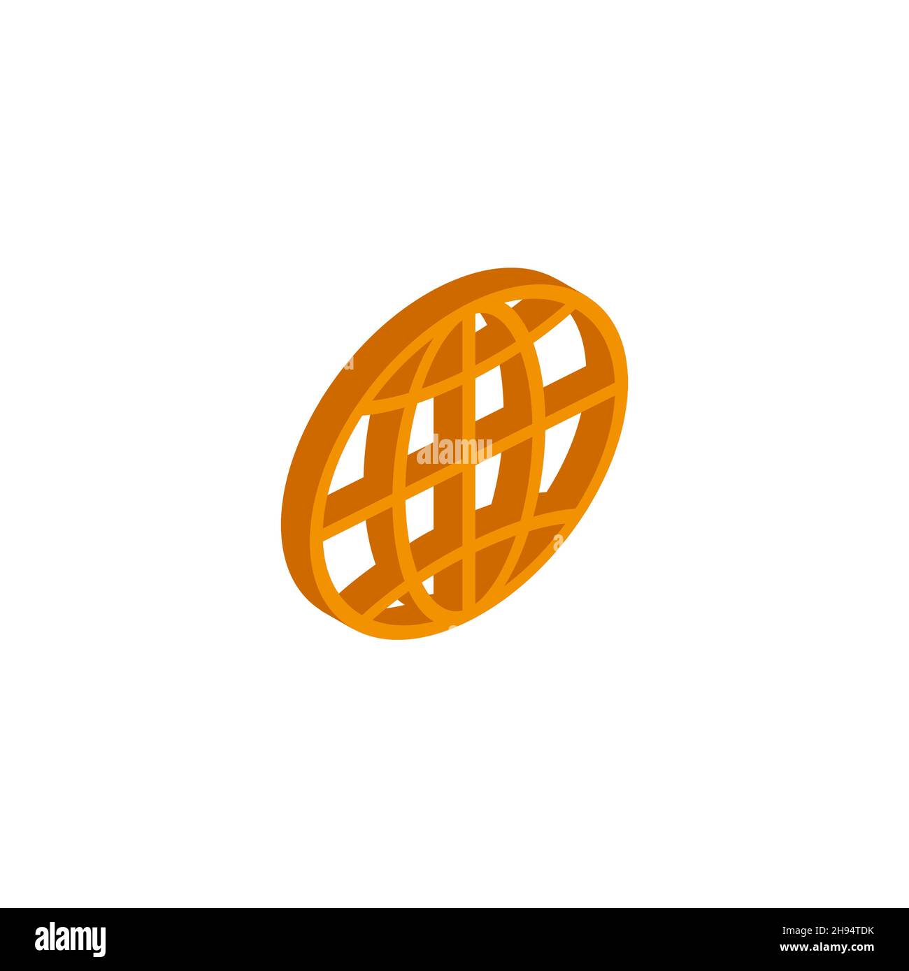 Vector isometric Earth icon on a white background EPS Stock Vector