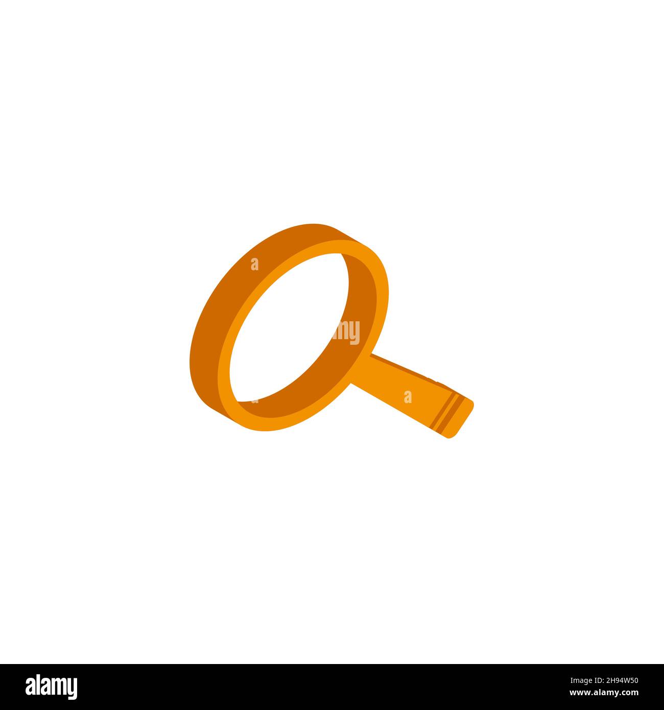 Vector isometric magnifier icon on a white background EPS Stock Vector ...