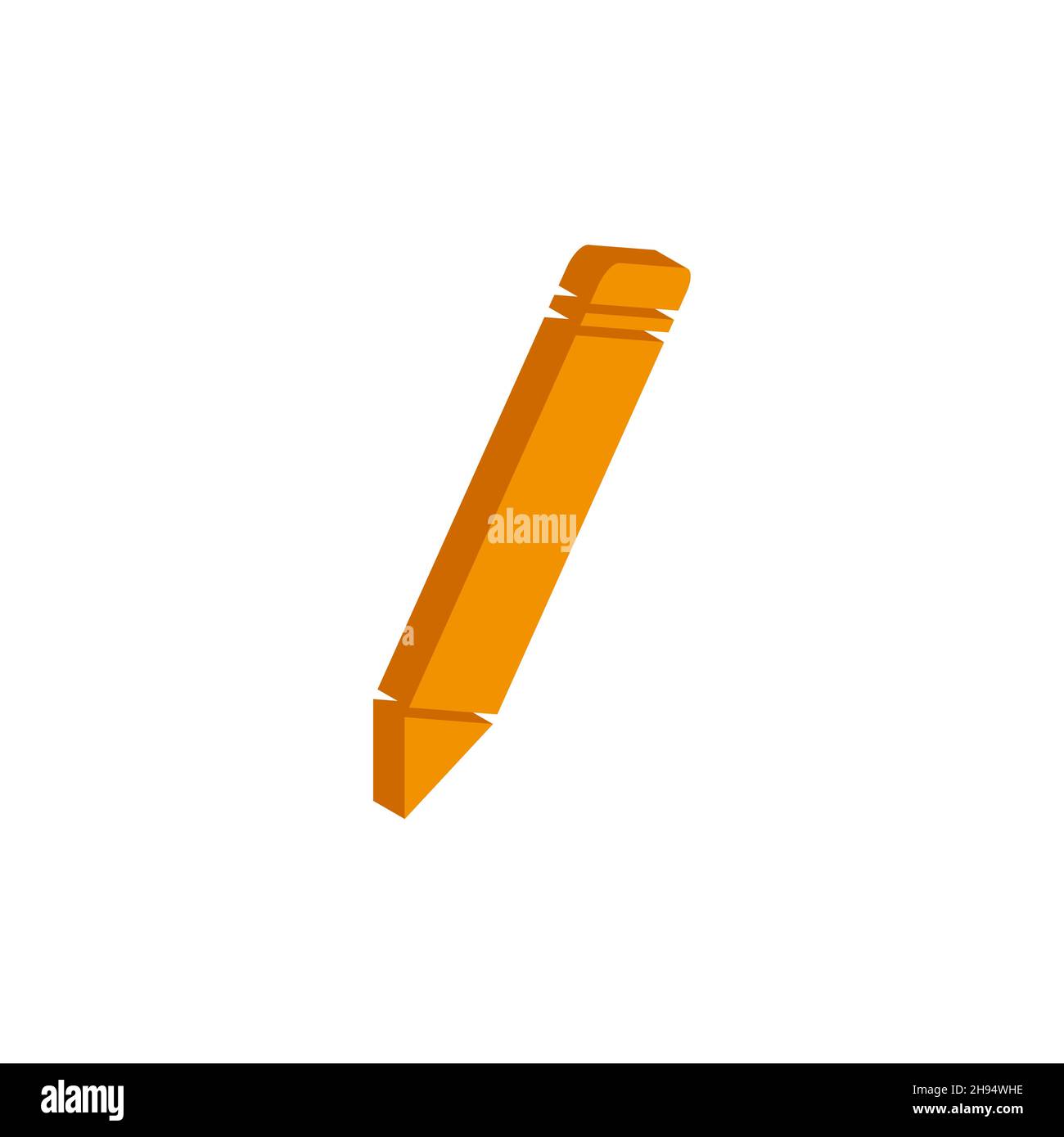 Vector isometric PENCILS icon on a white background eps Stock Vector