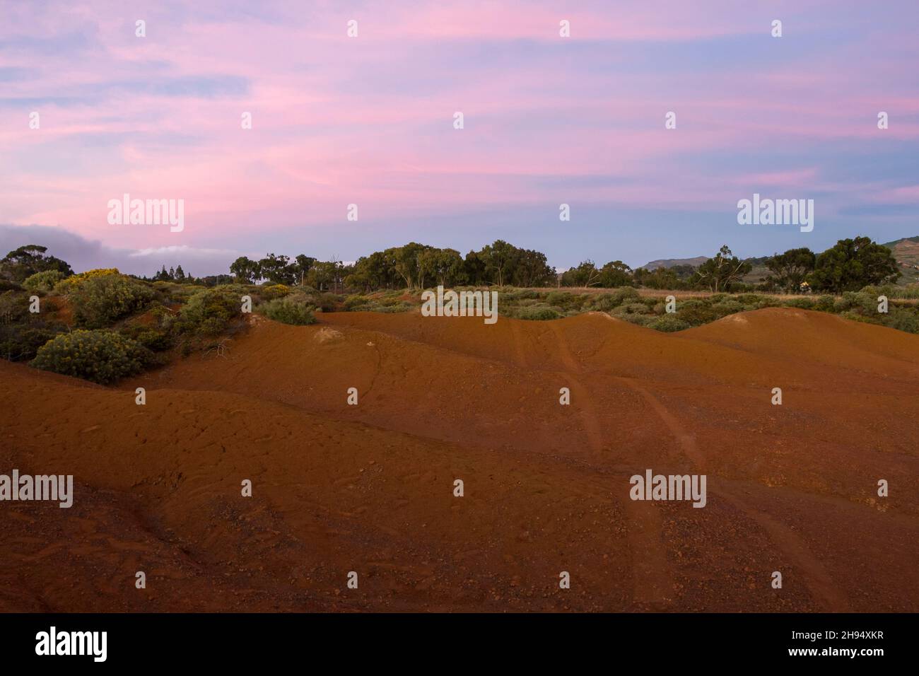 Landscape of the Plains of Samarrita in the municipality of Gáldar, Spain - Stock Image