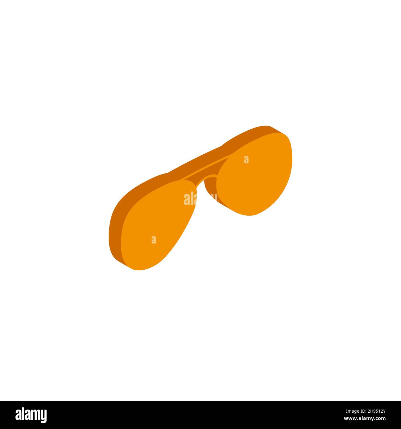 Vector isometric glasses icon on a white background eps Stock Vector