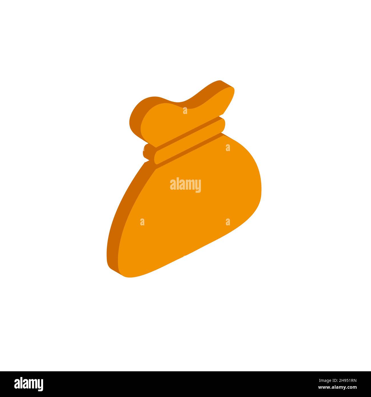 vector icon money bag isometric sign isolated on white background. eps ...