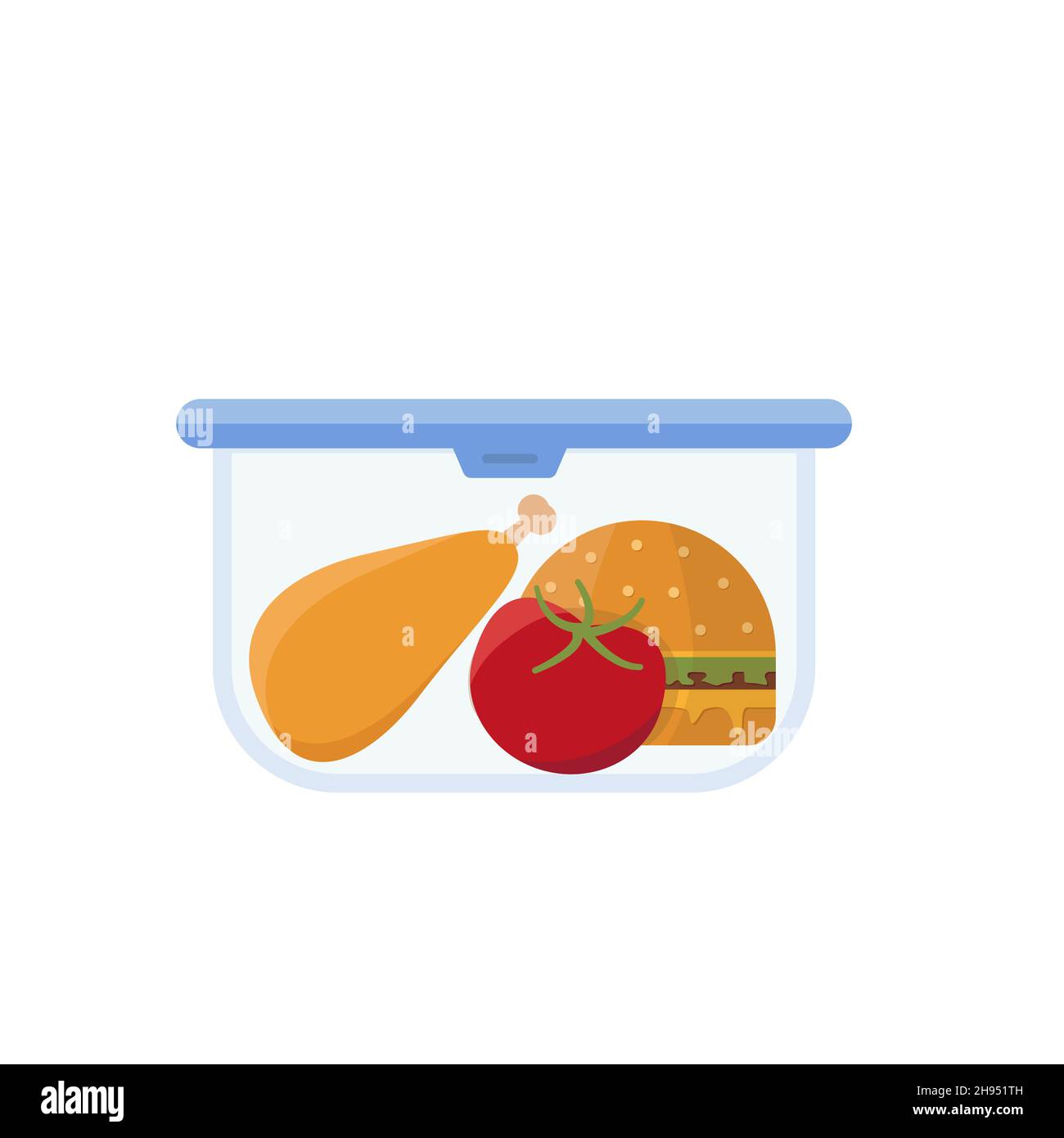 Lunch Box And Bag Vector. Healthy School Lunch Food For Kids, Student