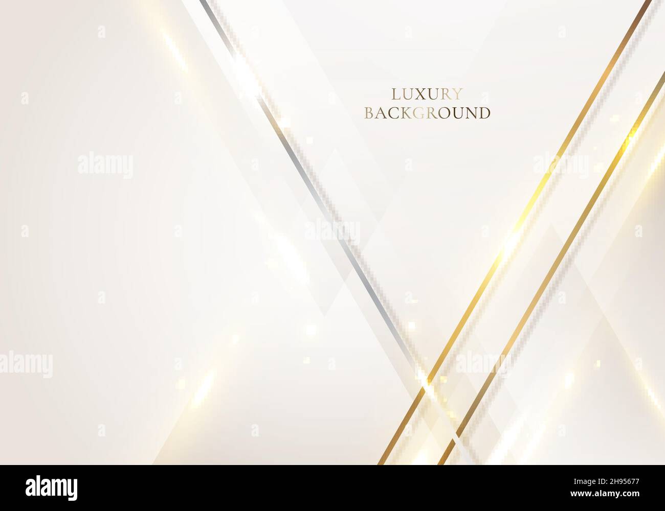 3D modern luxury template design white triangles stripes and golden ...