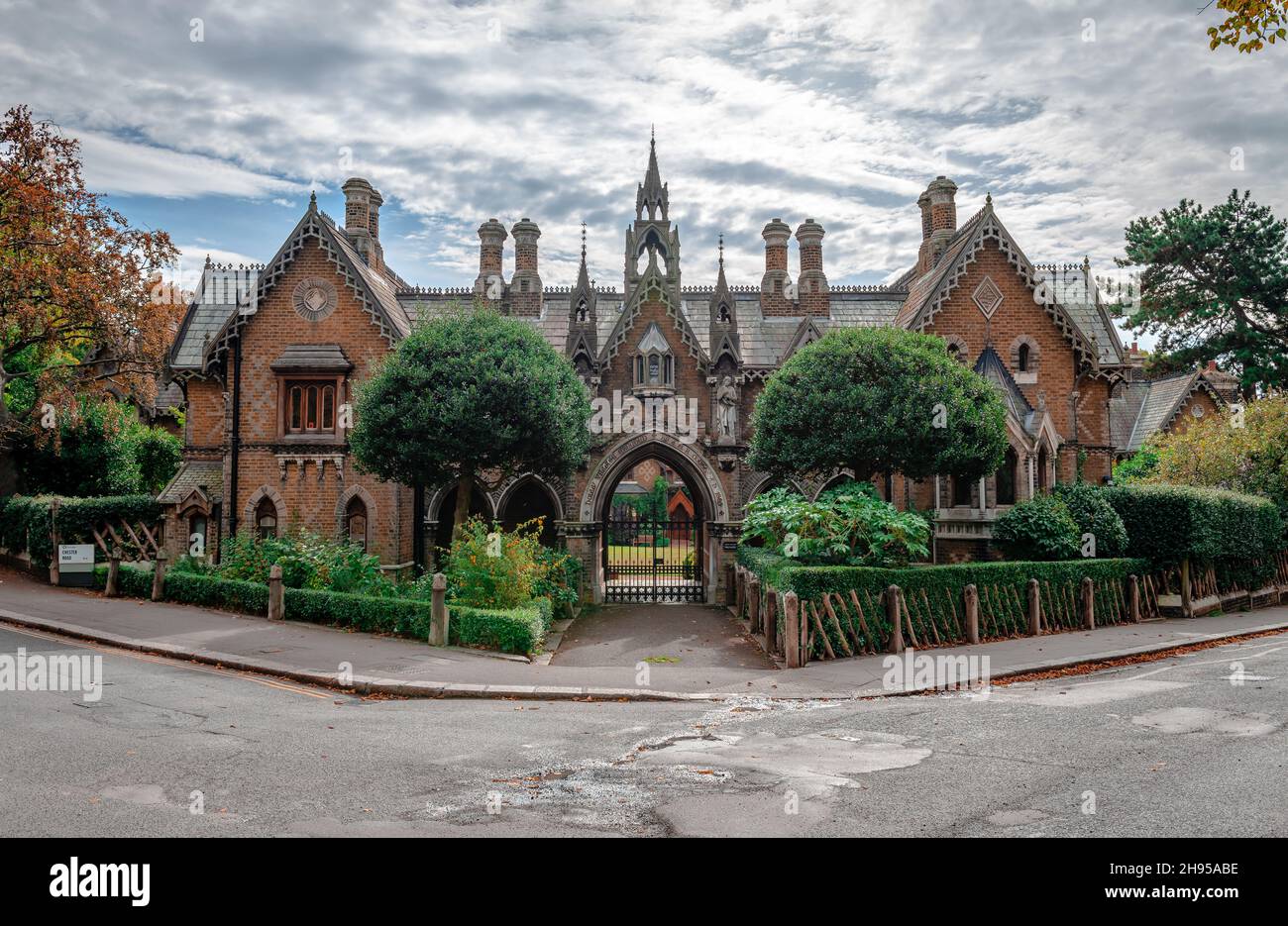 Holly village victorian gothic houses hires stock photography and