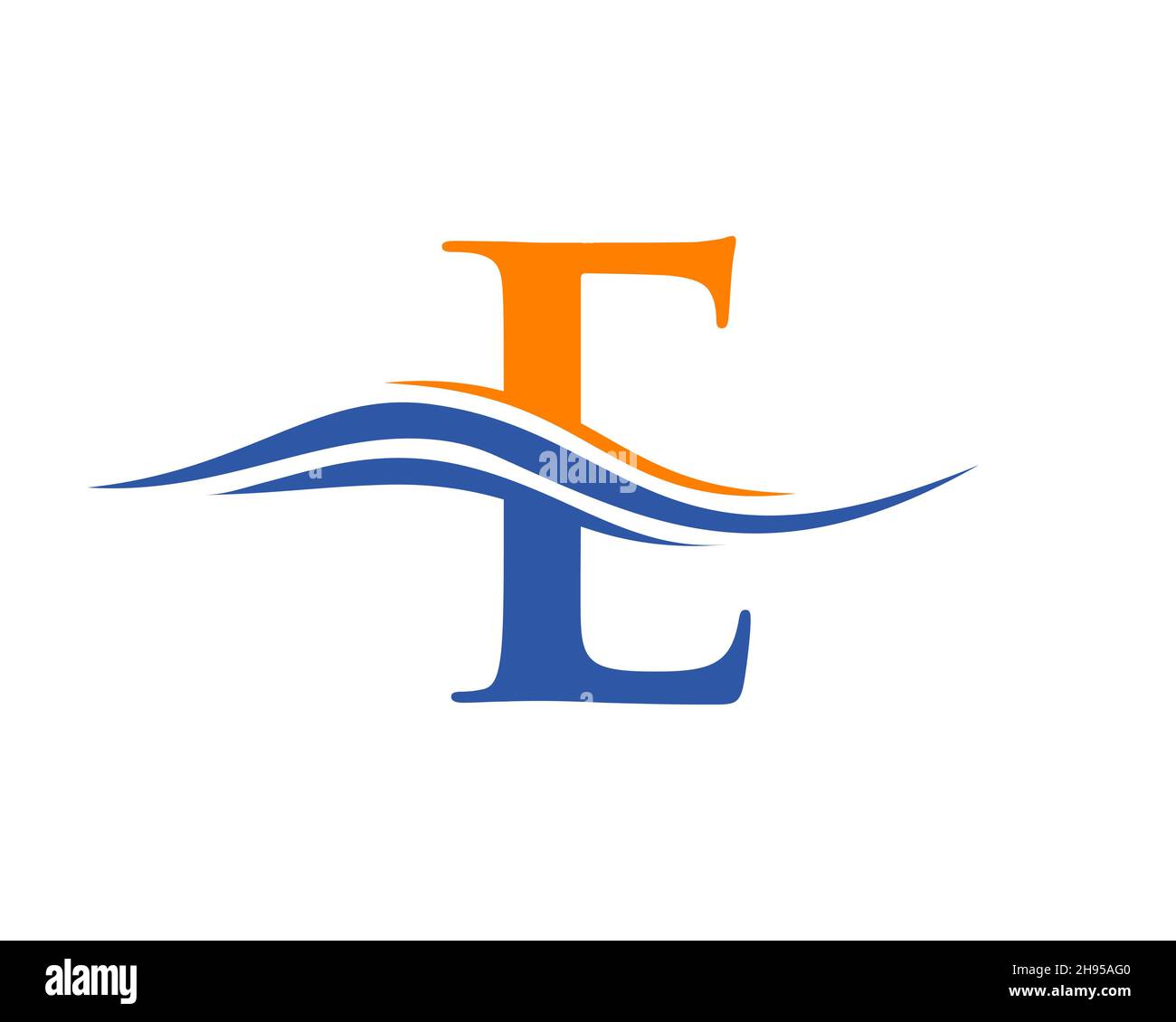 E logo design. Monogram E Logo Template. E Letter Logo for luxury branding Stock Vector
