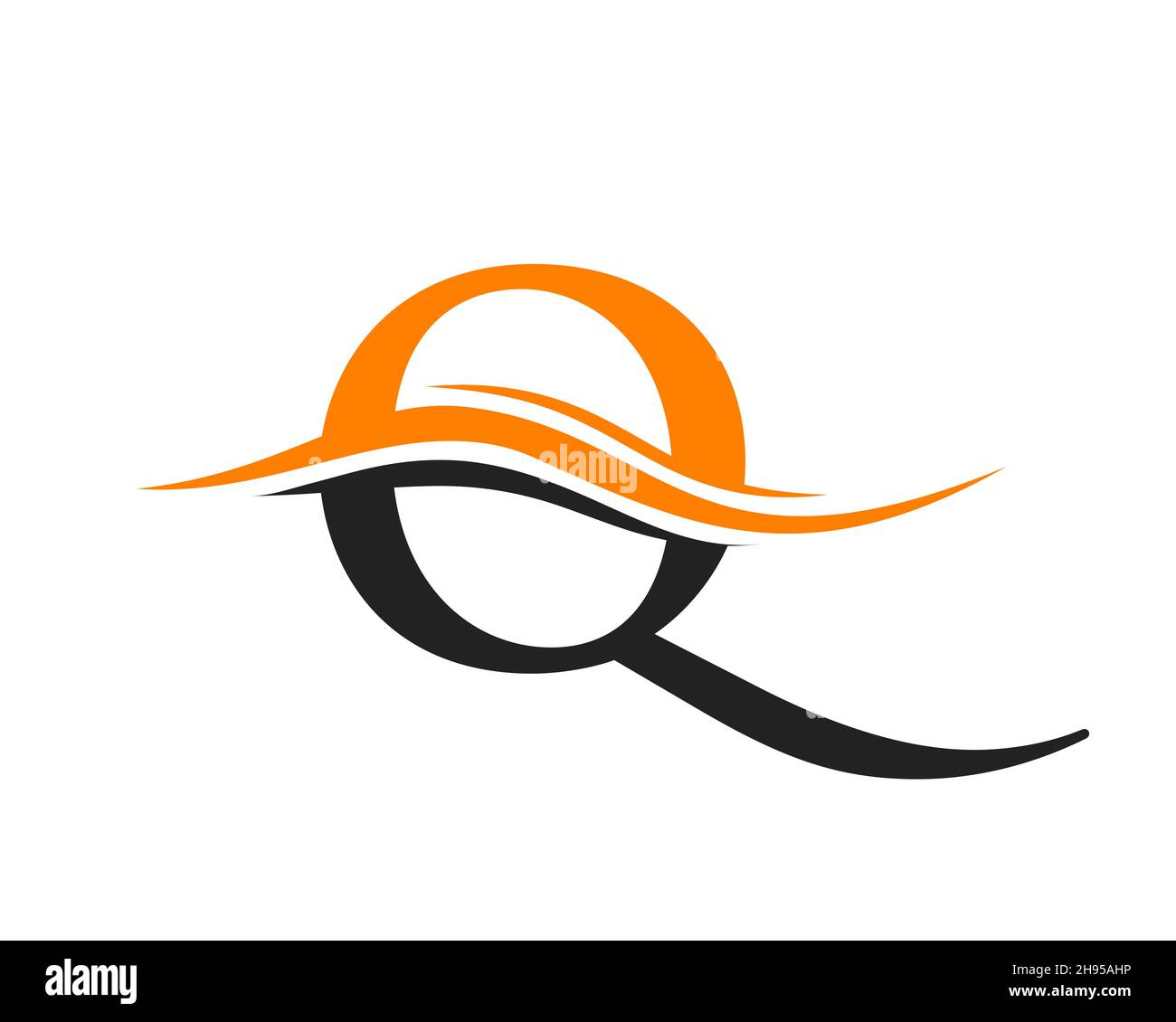 Creative Q logo design. Monogram Q Logo Template. Q Logo for luxury branding Stock Vector