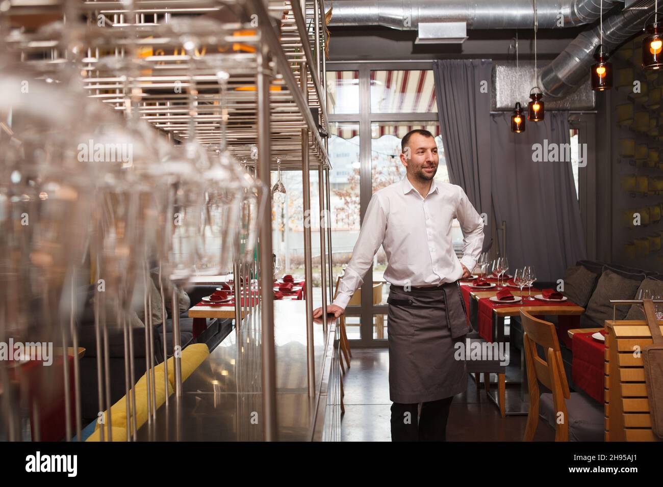 Professional restaurant host hi-res stock photography and images - Alamy