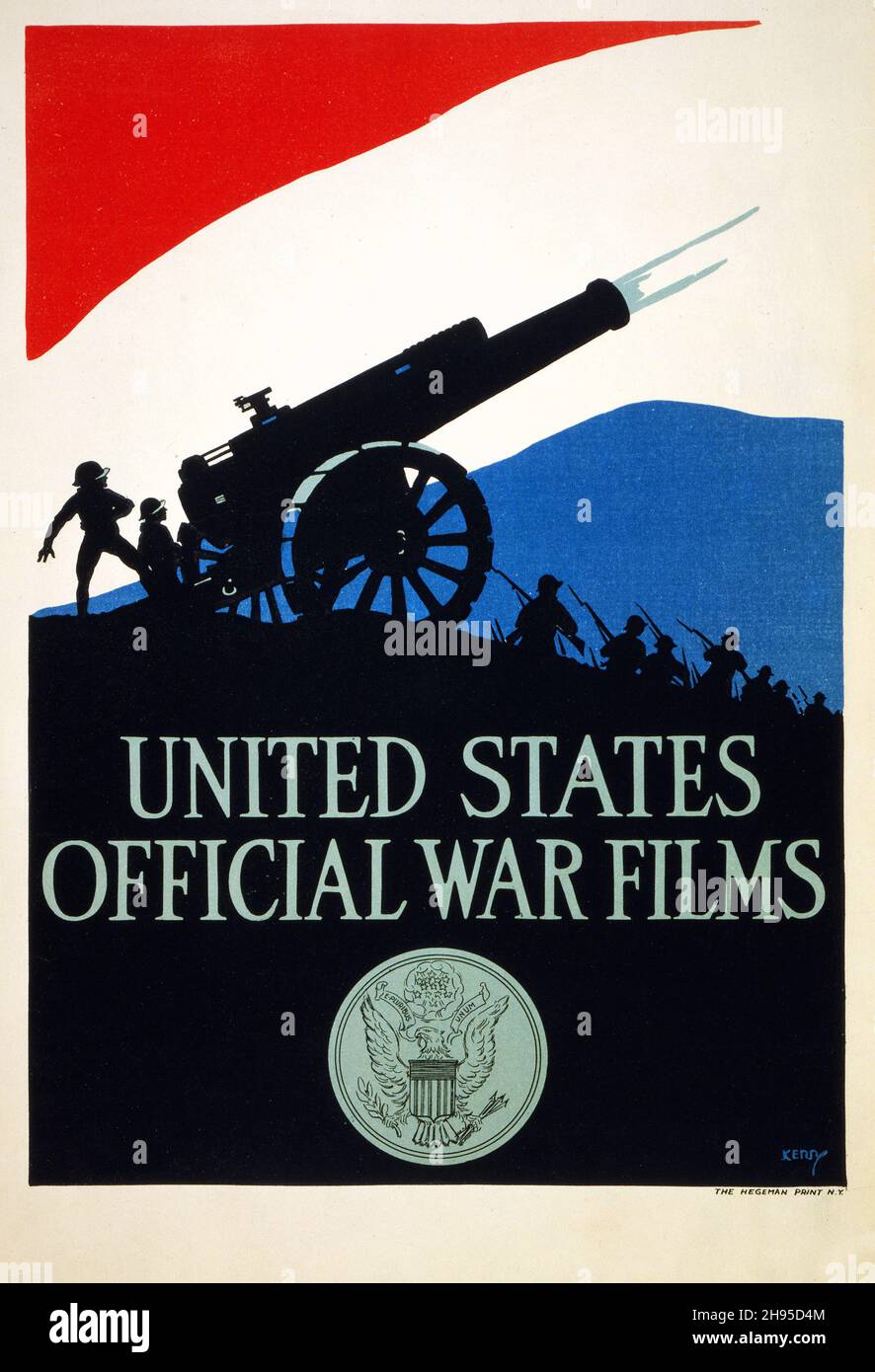 United States official war films, 1917. Stock Photo