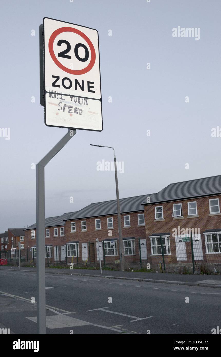 20 zone sign hi-res stock photography and images - Alamy