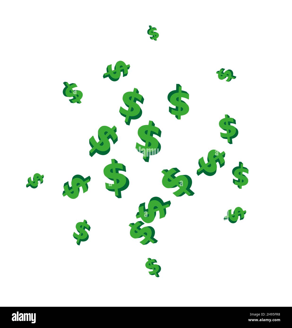 Vector random 3d dollar background eps Stock Vector Image & Art - Alamy