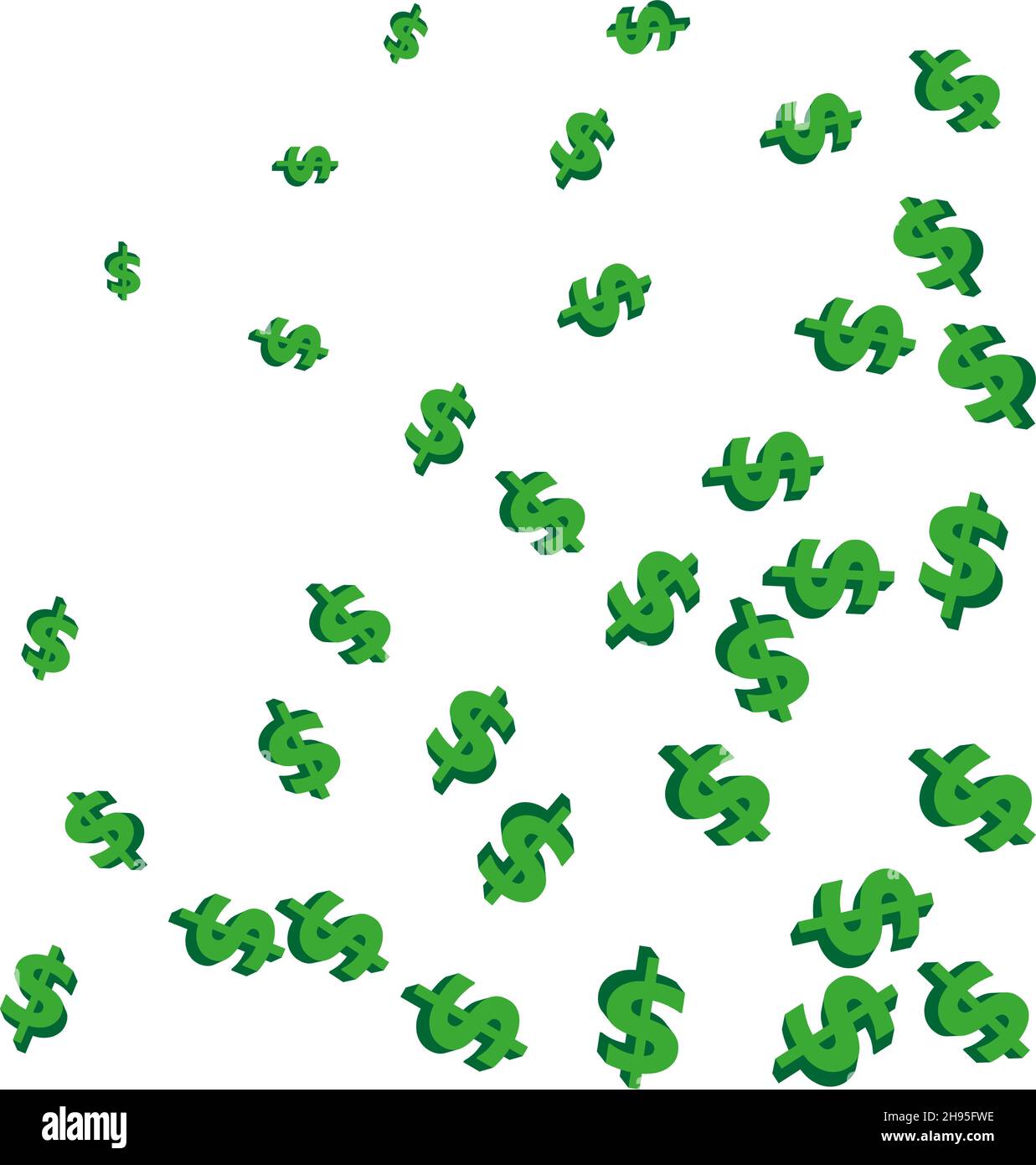Vector random 3d dollar background eps Stock Vector Image & Art - Alamy