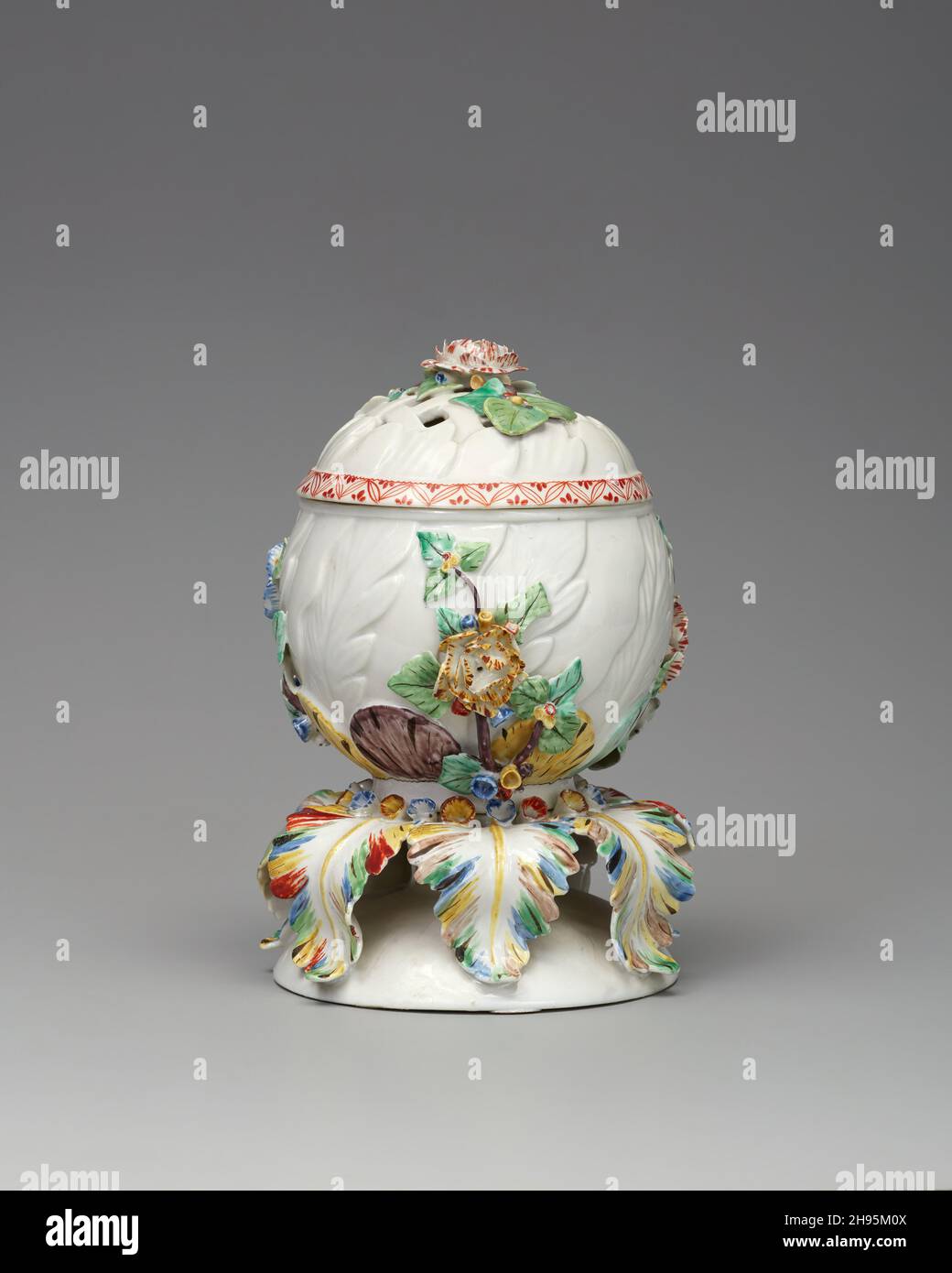 Potpourri Vase, Chantilly, c. 1745. Stock Photo