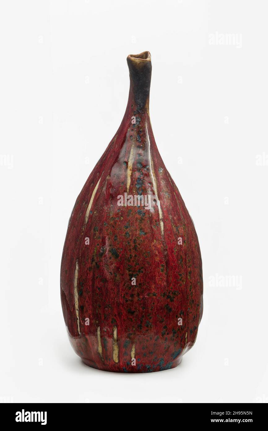 Gourd Vase, France, 1893-1900. Stock Photo