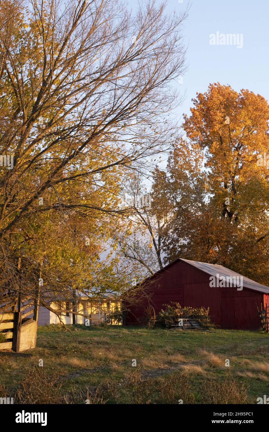 Rural farm in the fall Stock Photo - Alamy