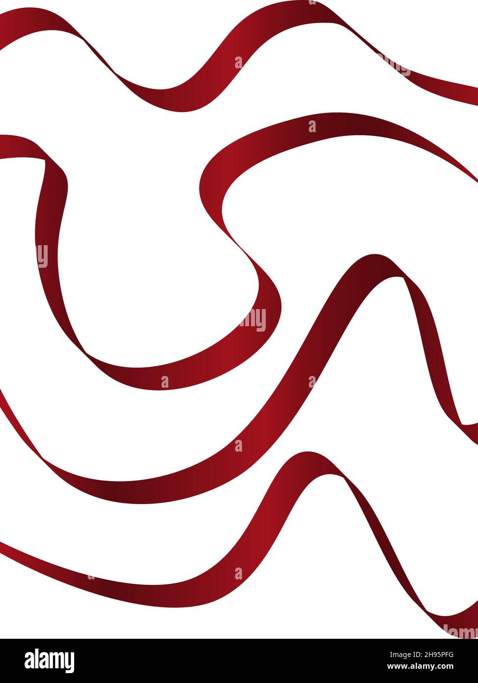 vector red ribbon on a white background Stock Vector Image & Art - Alamy
