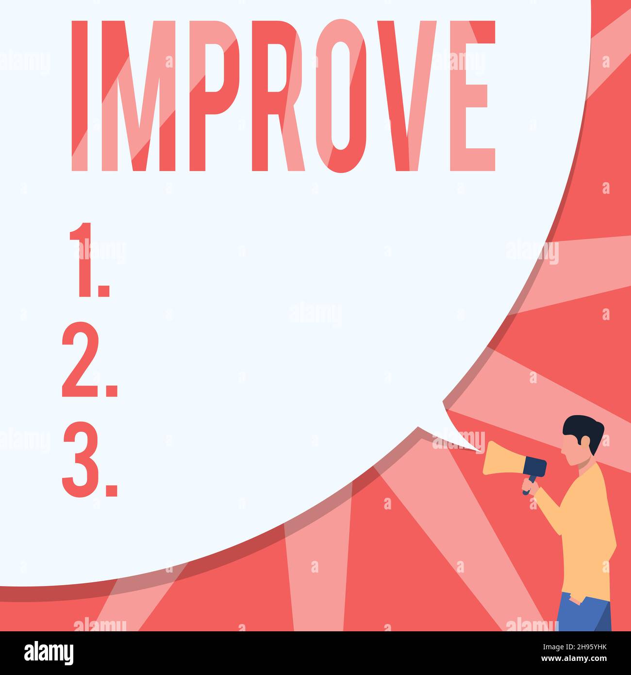 Text showing inspiration Improve. Business idea Make become better ...