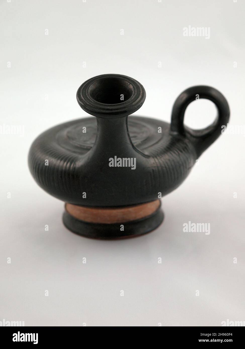 Guttus (Pouring Vessel), 330-300 BCE. Stock Photo