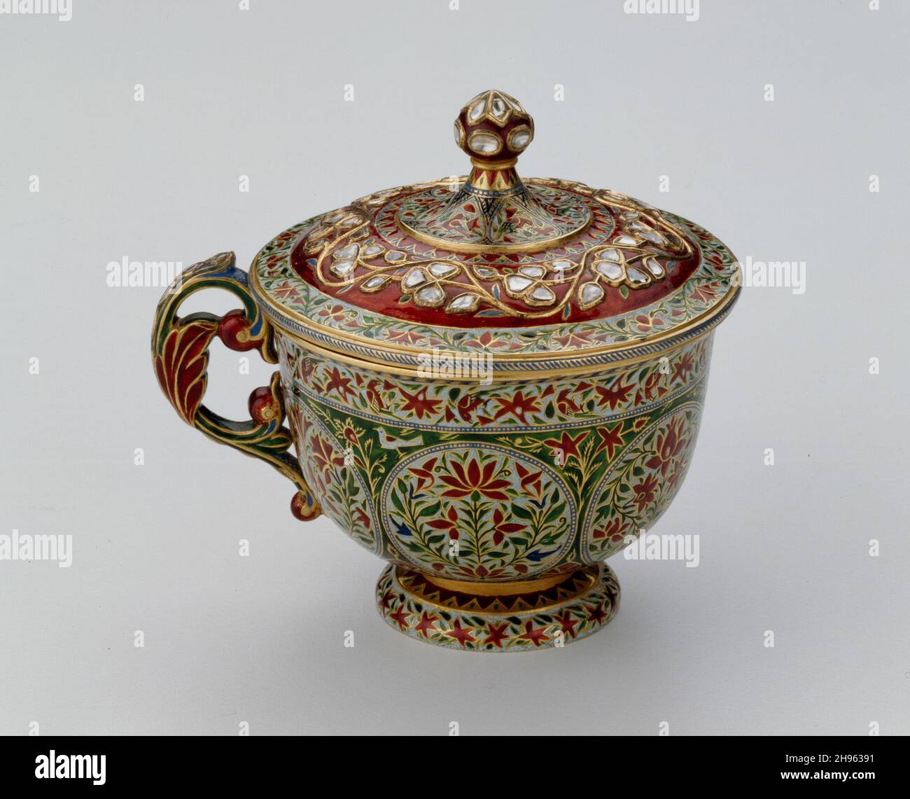 Wine Cup with Cover, 18th/19th century. Stock Photo