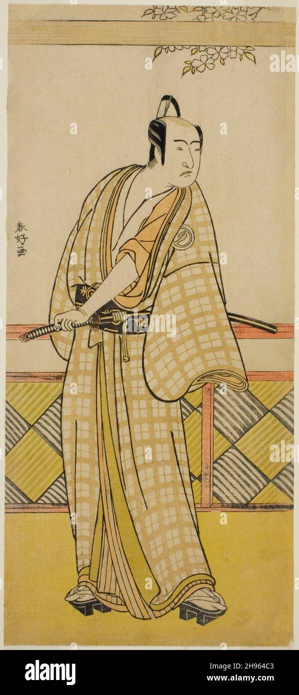 The Actor Sawamura Sojuro Iii In An Unidentified Role Late 1780s Stock