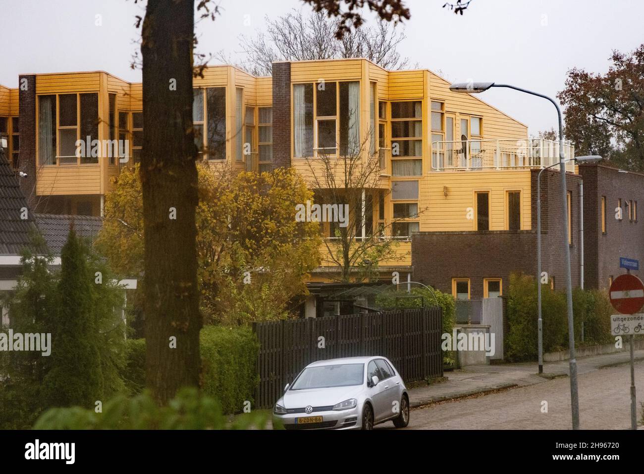 A modern apartment building in the city of Assen in the province of