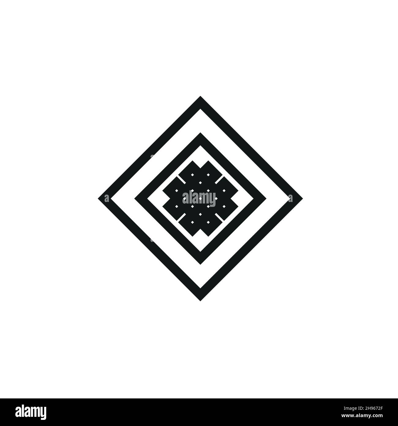 Vector icon Celtic knot, triquetra cross or Trinity symbol with heart