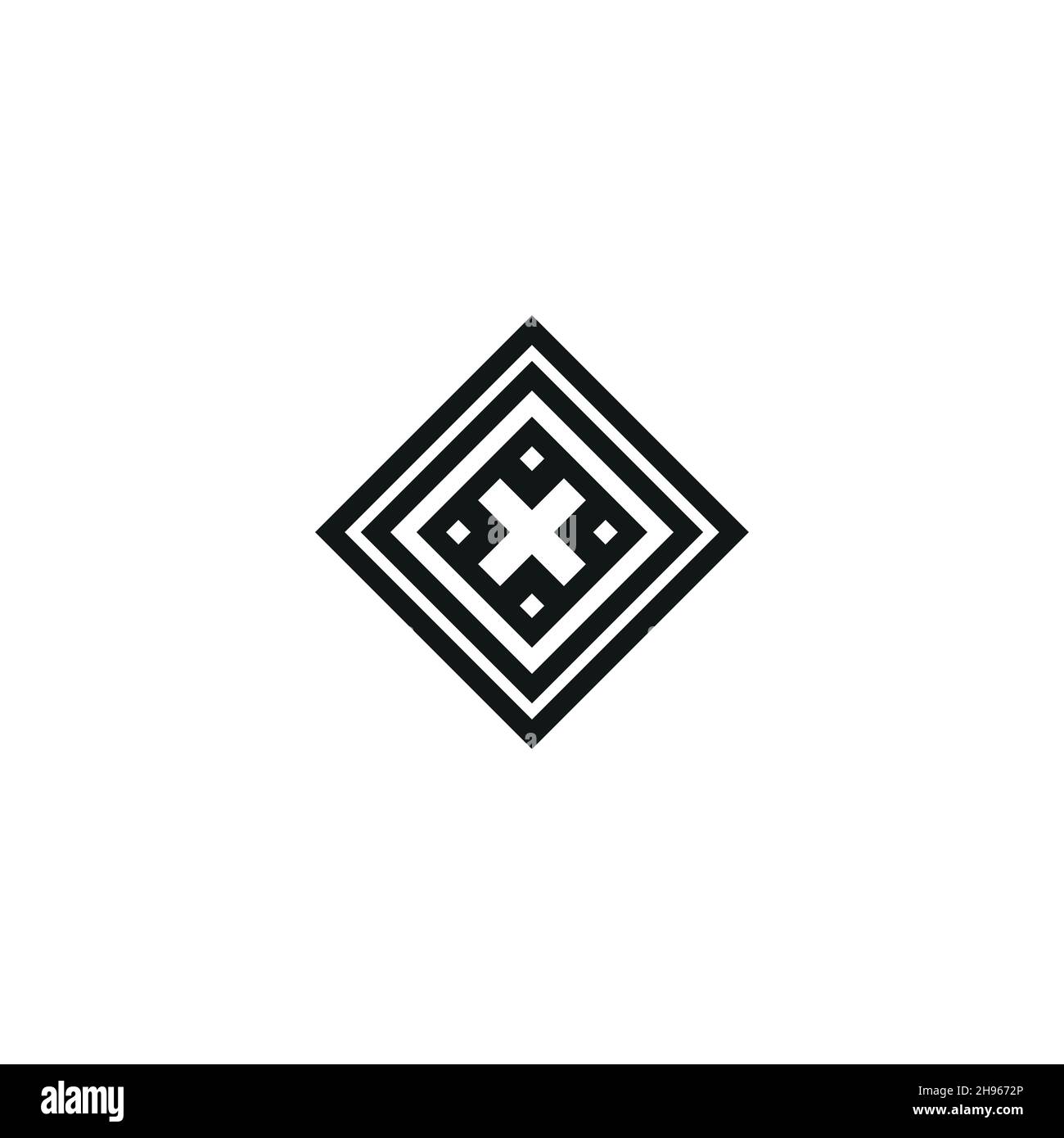 Vector icon: Celtic knot, triquetra cross or Trinity symbol with heart shape. Stock Vector