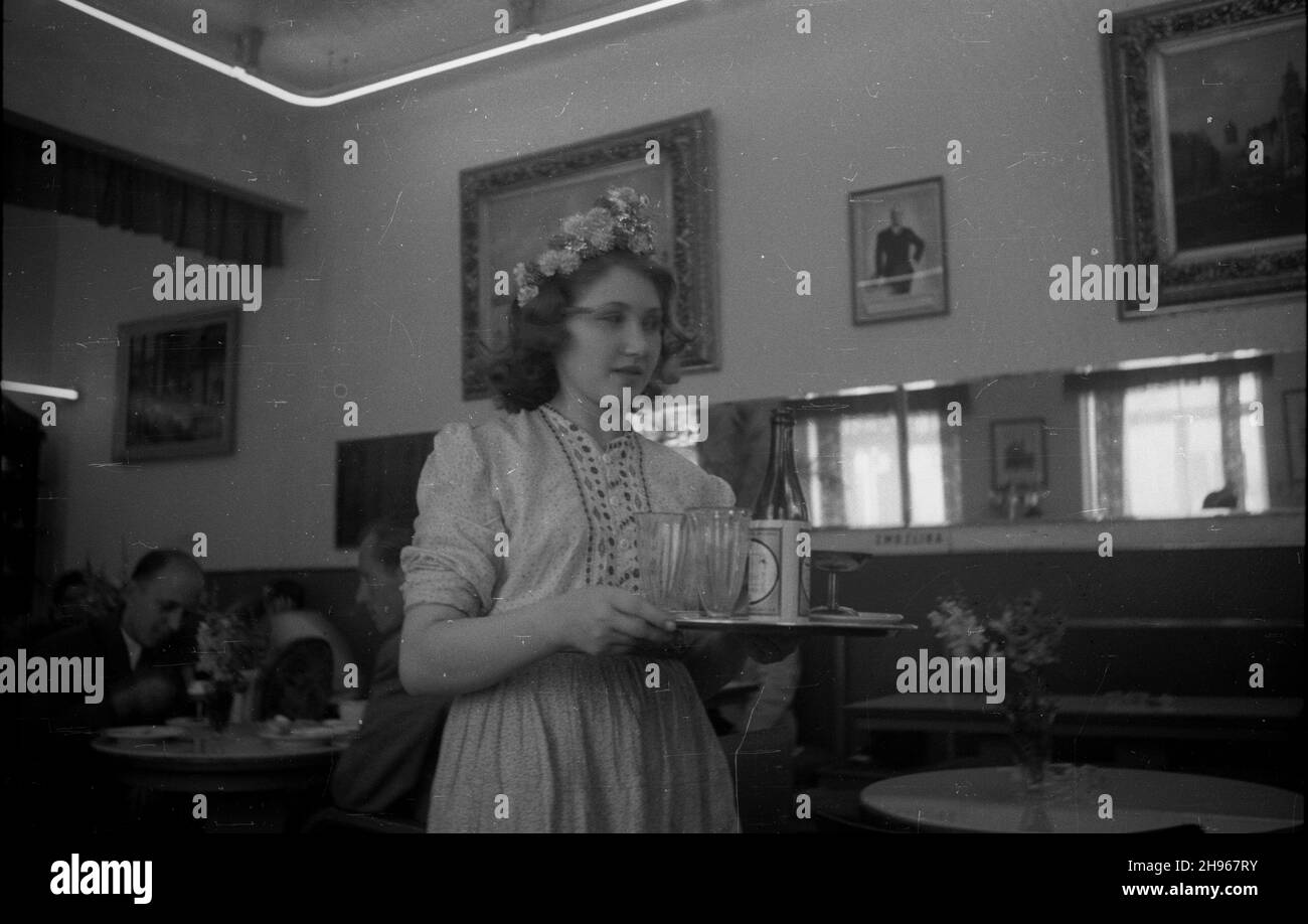 Waitress outfit Black and White Stock Photos & Images - Alamy