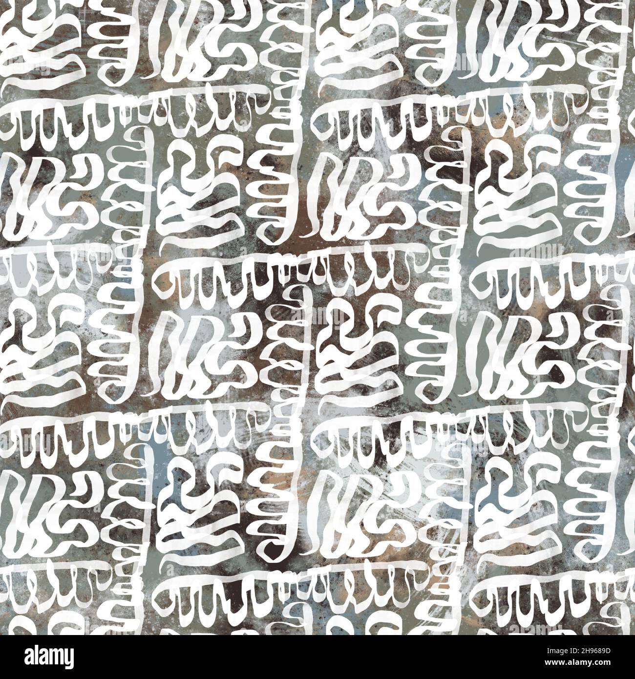 Seamless neutral and white grungy classic abstract surface pattern ...
