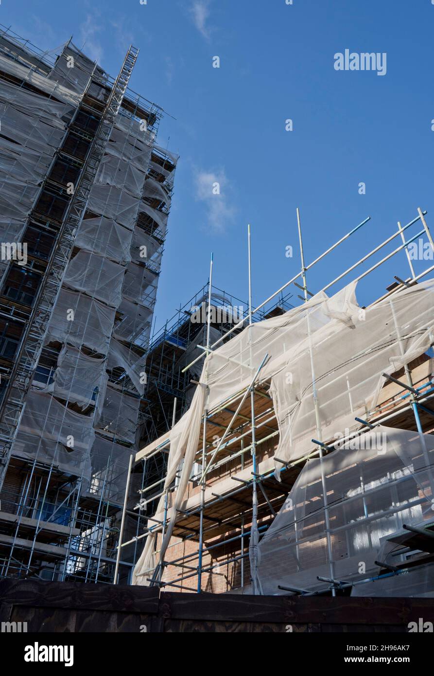 Hackney Tower Blocks New residential tower blocks unfinished due to Covid 19 pandemic in ...