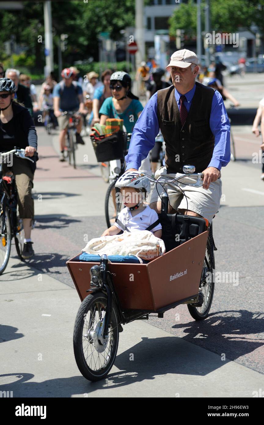 Vienna, Austria. June 9th, 2013. Cycling week in Vienna Stock Photo