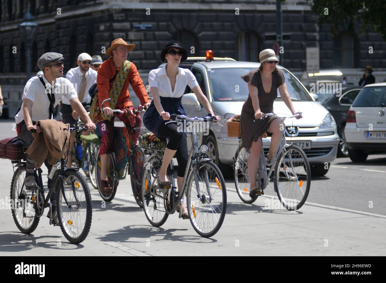 Vienna, Austria. June 9th, 2013. Cycling week in Vienna Stock Photo