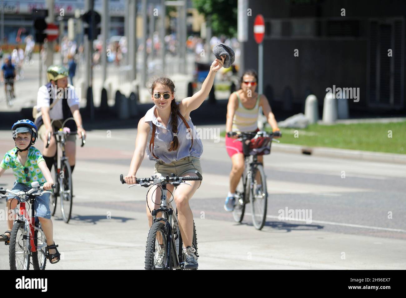 Vienna, Austria. June 9th, 2013. Cycling week in Vienna Stock Photo