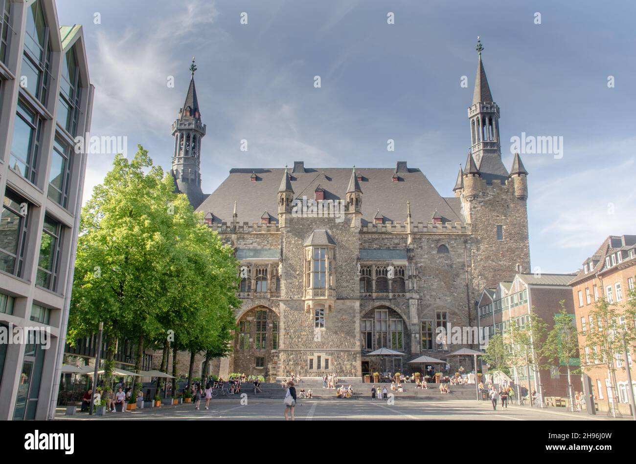 Aachen Rathaus Stock Photo