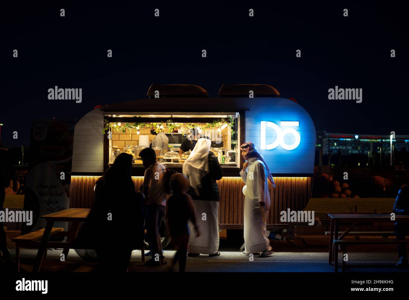Street Food Outlets in Doha corniche / QATAR Stock Photo Alamy
