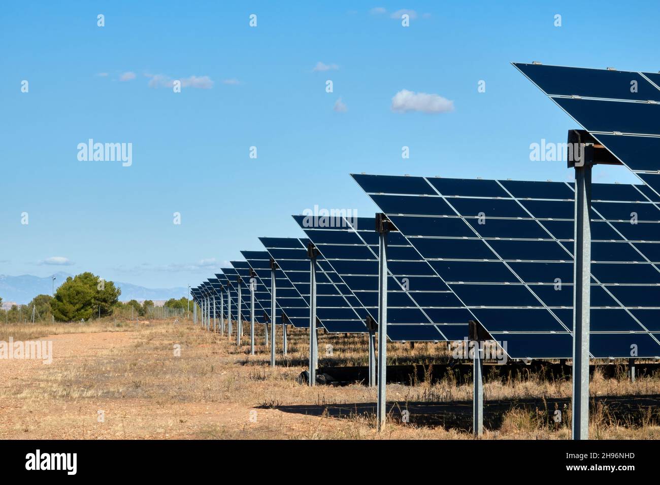 Solar power station in the field in Andalucia (Spain Stock Photo - Alamy