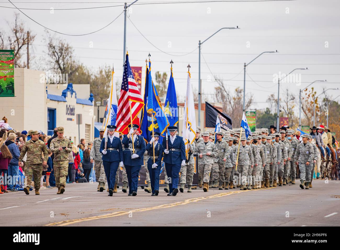 Oklahoma, DEC 4, 2021 Putnam City High school student walking in