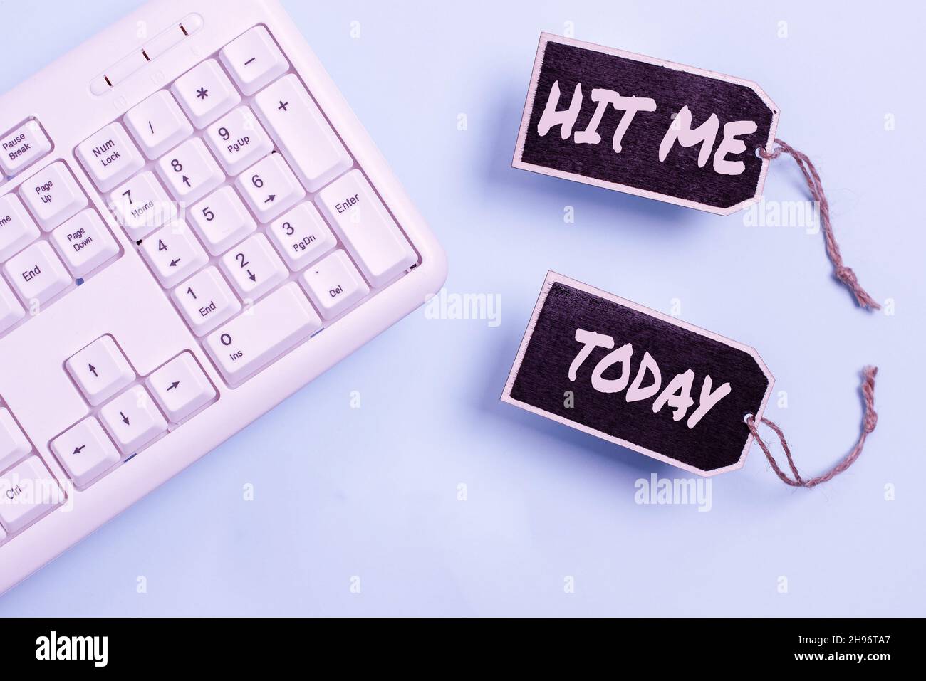 Sign displaying Hit Me. Business approach asking someone to bring ones ...