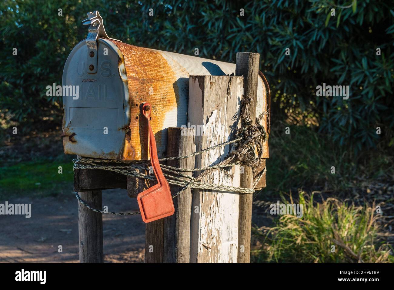 Mailbox Ripped Out Broken apart in a box hi-res stock photography and images - Alamy