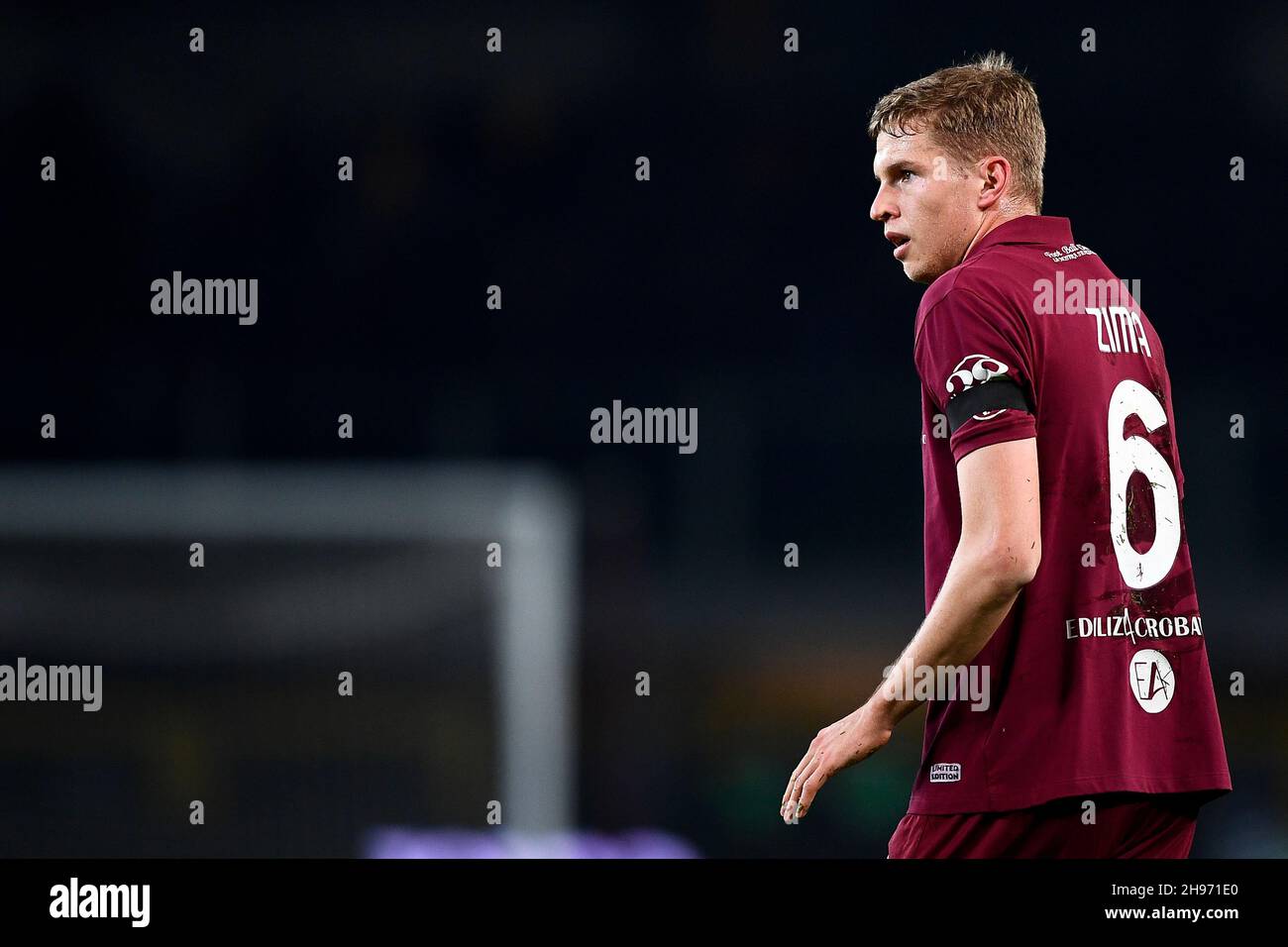 Turin, Italy. 02 December 2021. David Zima of Torino FC looks on during the Serie A football match between Torino FC and Empoli FC. Credit: Nicolò Cam Stock Photo