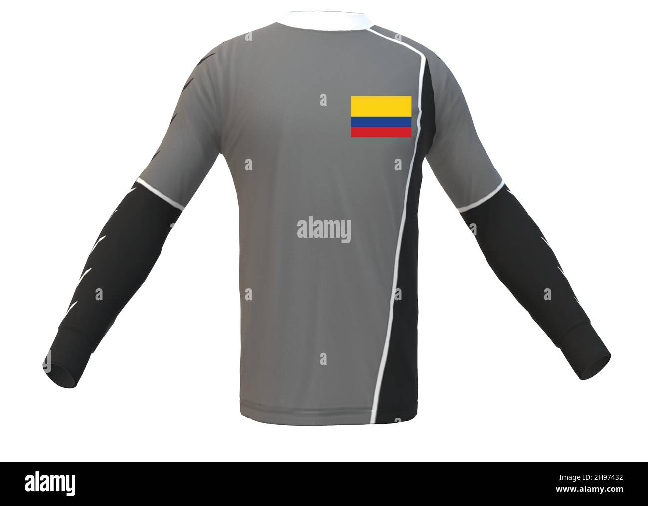 Colombia National Country Flag Sports Jersey Stock Vector