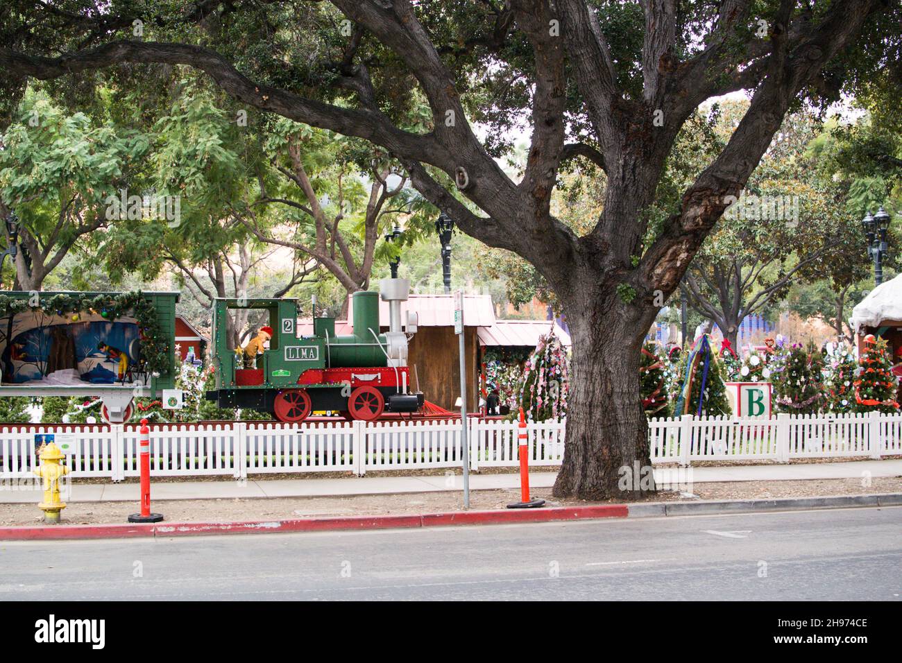 Christmas in the Park, San Jose, 2021. A Very Beary Christmas. Stock Photo