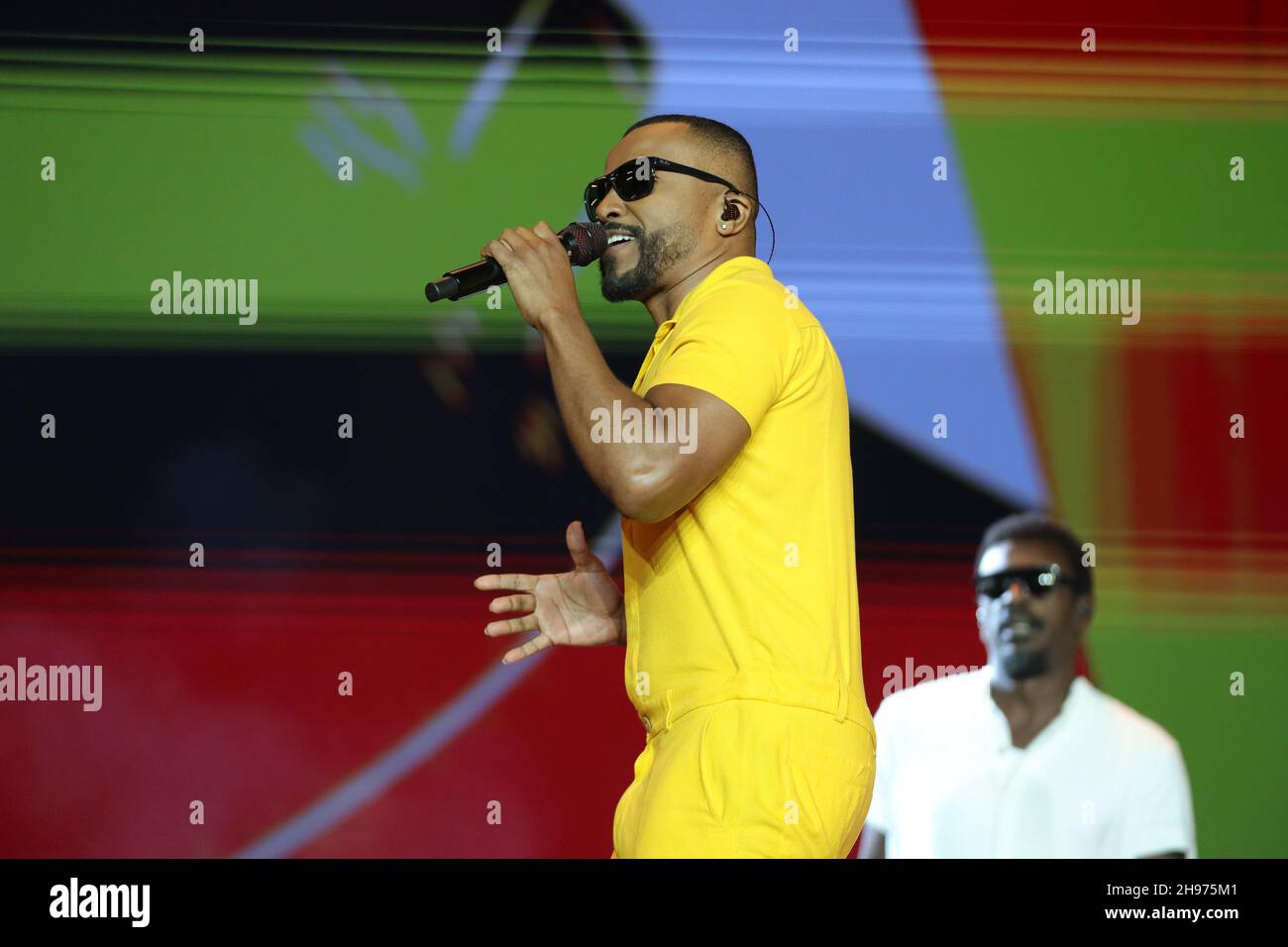Turne Brothers with Brazilian singers Alexandre Pires and Seu Jorge at Estadio Allianz Park in São Paulo this Saturday, 04. (Photo: Vanessa Carvalho/Brazil Photo Press) Credit: Brazil Photo Press/Alamy Live News Stock Photo