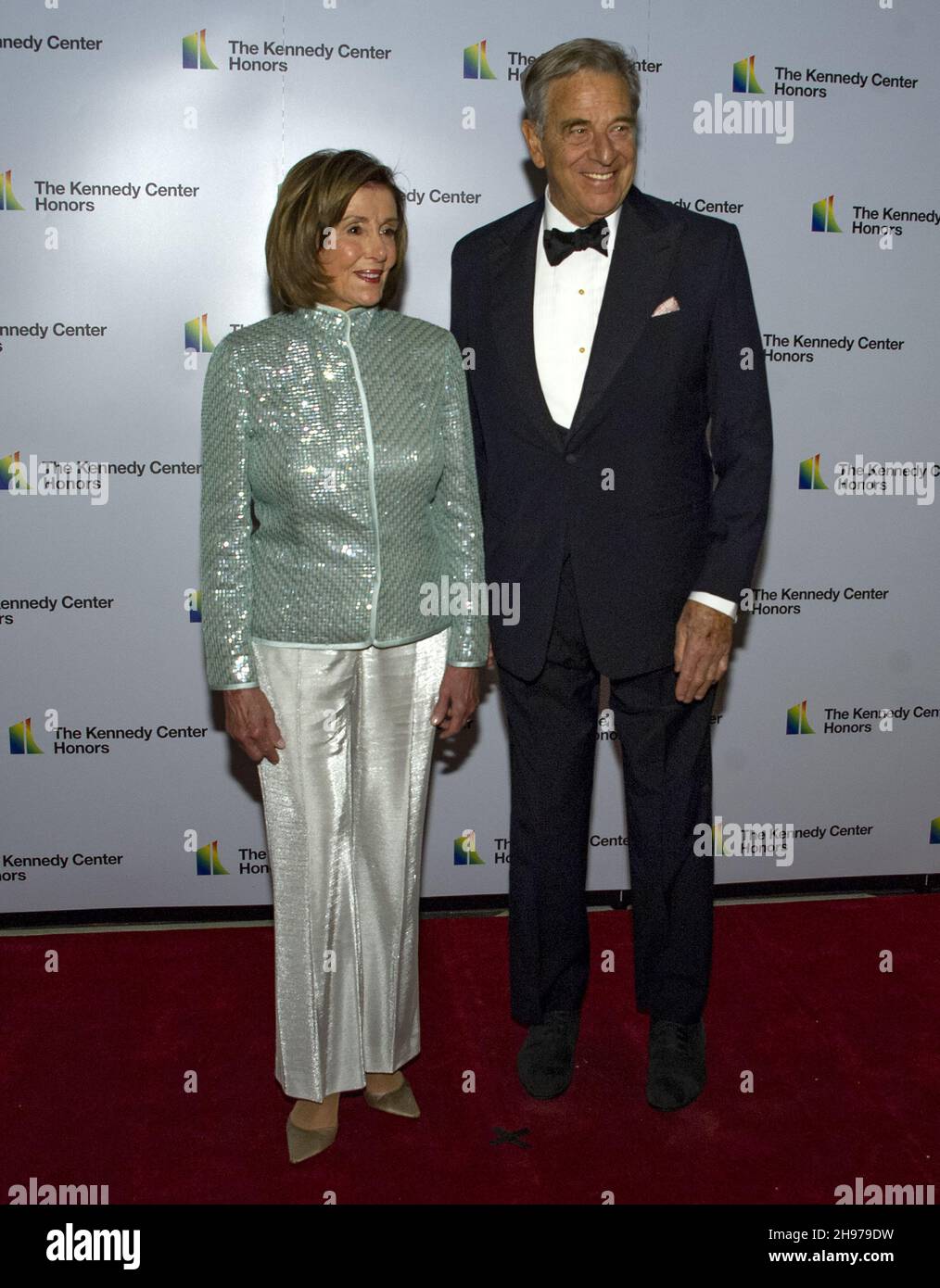 Speaker of the United States House of Representatives Nancy Pelosi (Democrat of California), left, and her husband, Paul Pelosi, arrive for the Medallion Ceremony honoring the recipients of the 44th Annual Kennedy Center Honors at the Library of Congress in Washington, DC on Saturday, December 4, 2021. The 2021 honorees are: operatic bass-baritone Justino Diaz, Motown founder, songwriter, producer and director Berry Gordy, 'Saturday Night Live' creator Lorne Michaels, legendary stage and screen icon Bette Midler, and singer-songwriter Joni Mitchell. Photo by Ron Sachs/UPI Stock Photo