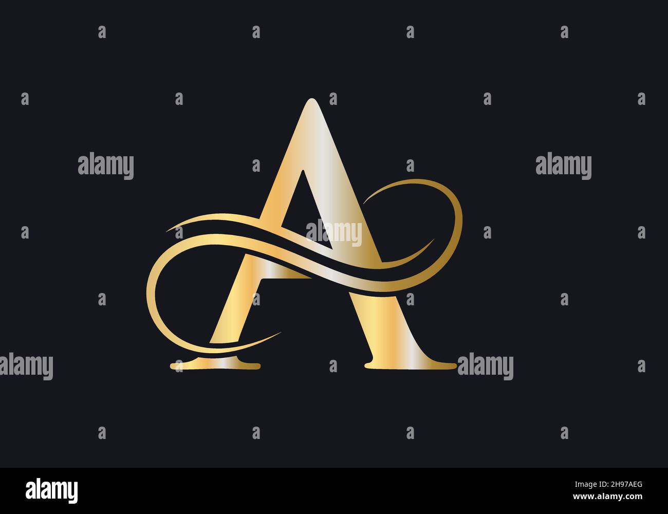 Luxury Brand Modern Gold Logo Template Design Vector Image Stock  Illustration - Download Image Now - iStock