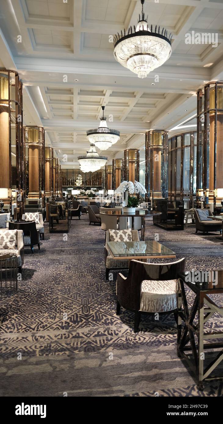 ShangriLa Bangkok Hotel Lobby Christmas Decorations Stock Photo Alamy